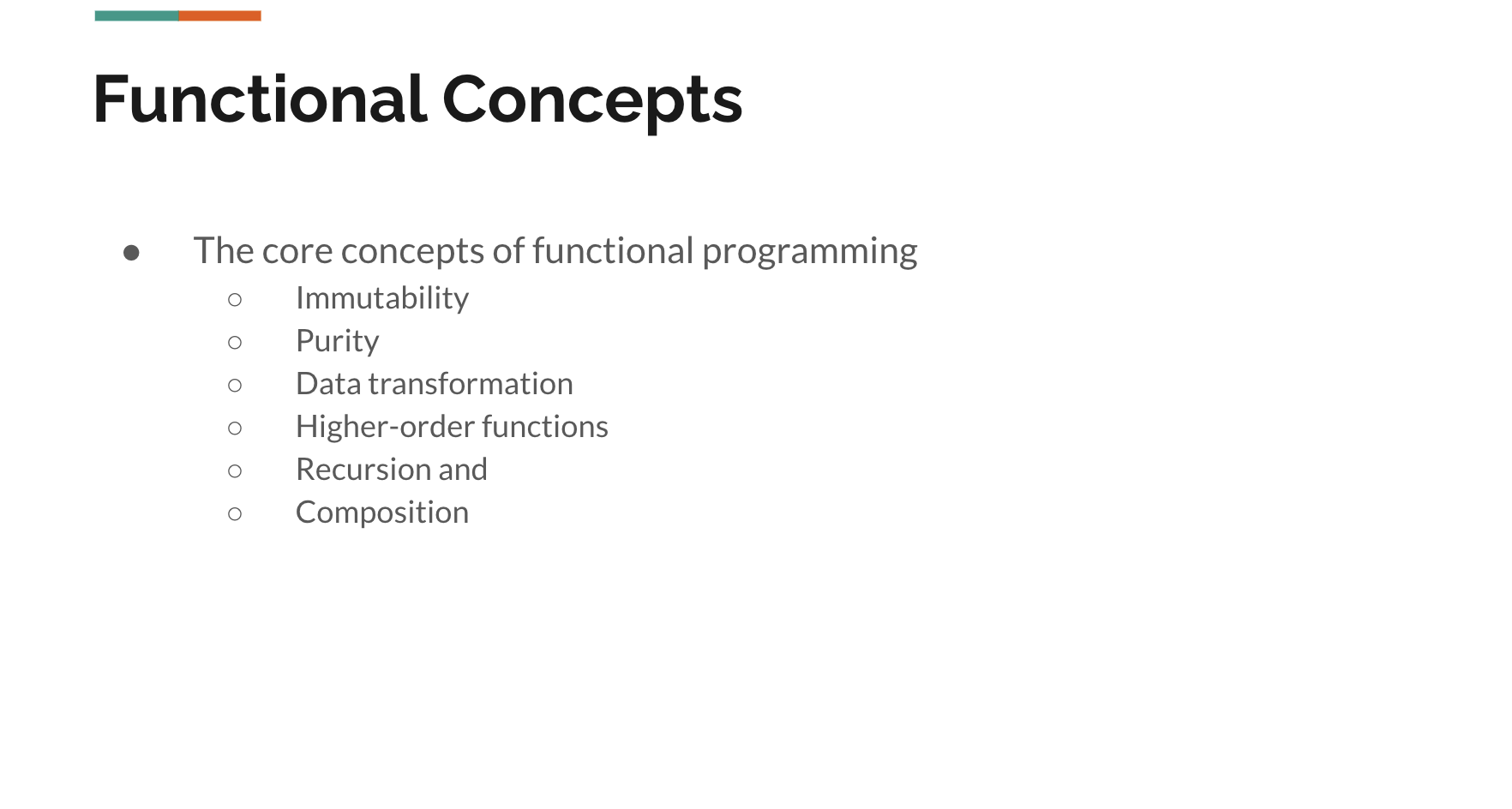 Functional Programming: 101